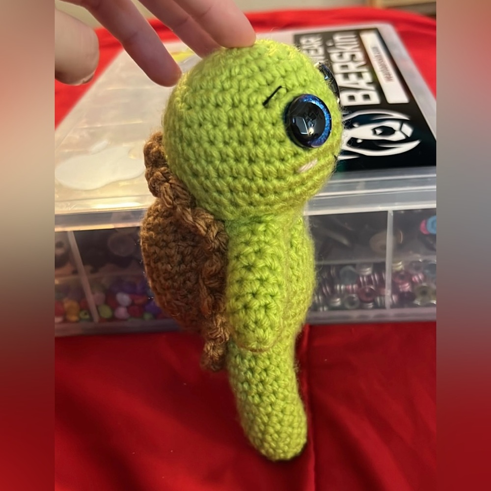 Crocheted Turtle 🐢 - Picture 4 of 9